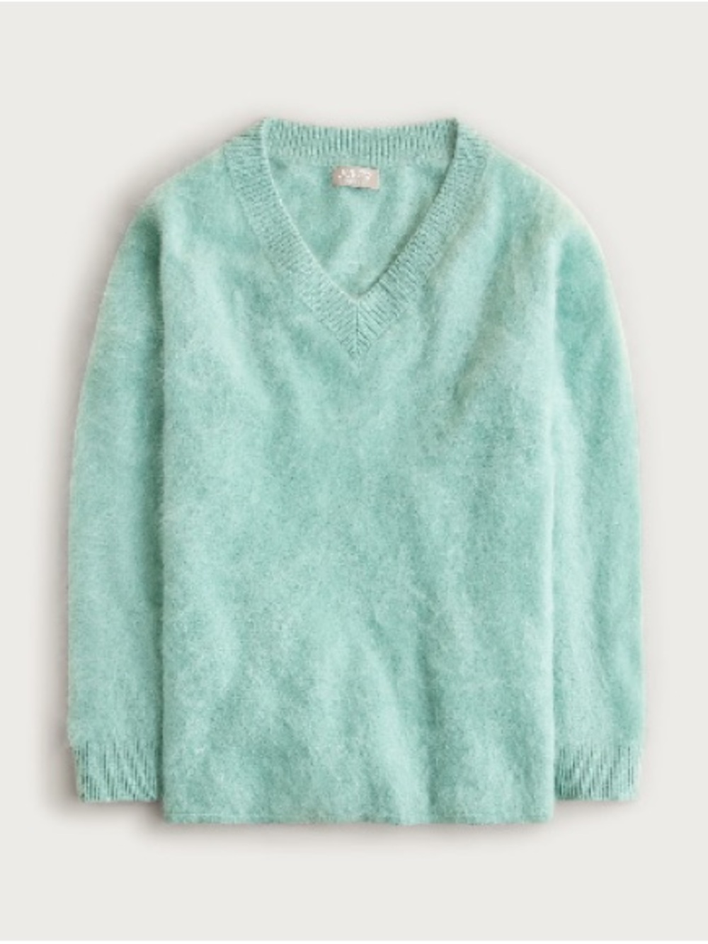 NWT J. Crew Brushed cashmere relaxed V-neck sweater